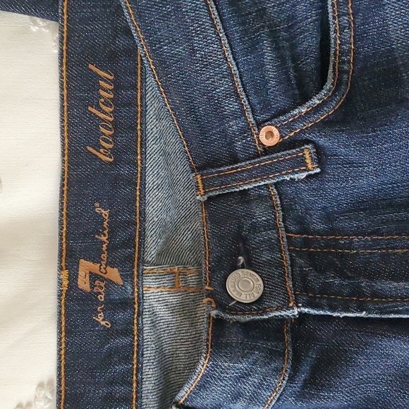 7 for all mankind bootcut dark wash jeans size 28 - Picture 3 of 6